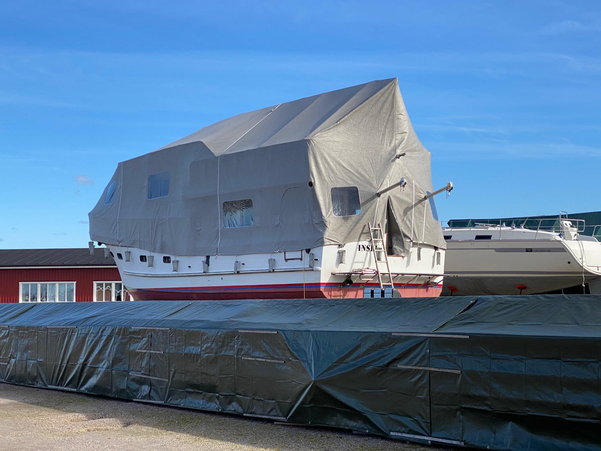 Vinterhette vintertrekk motorbåt