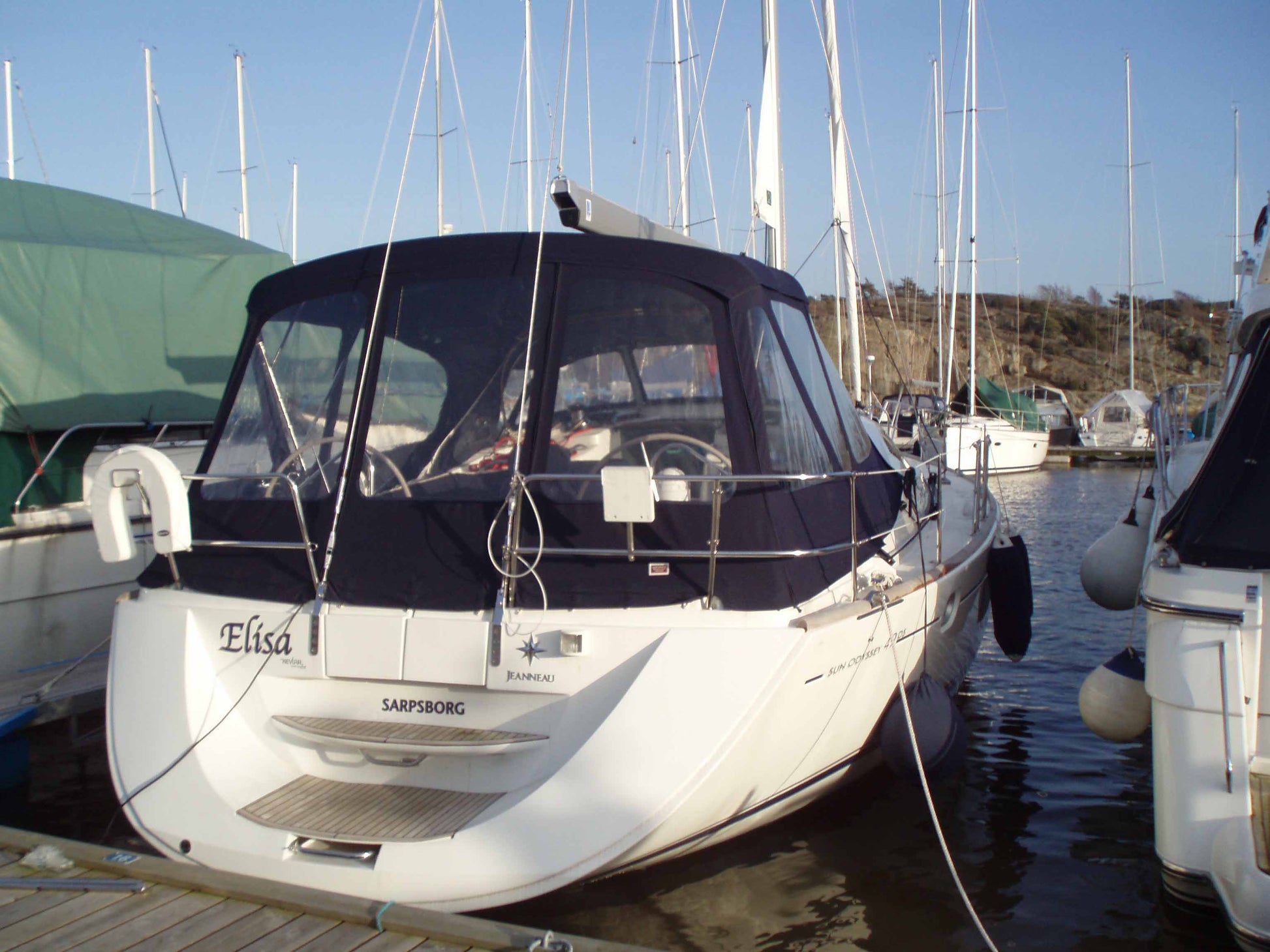 Jeanneau Sonne Odyssey 49 DS Cockpit-Vordach Cockpit-Zelt