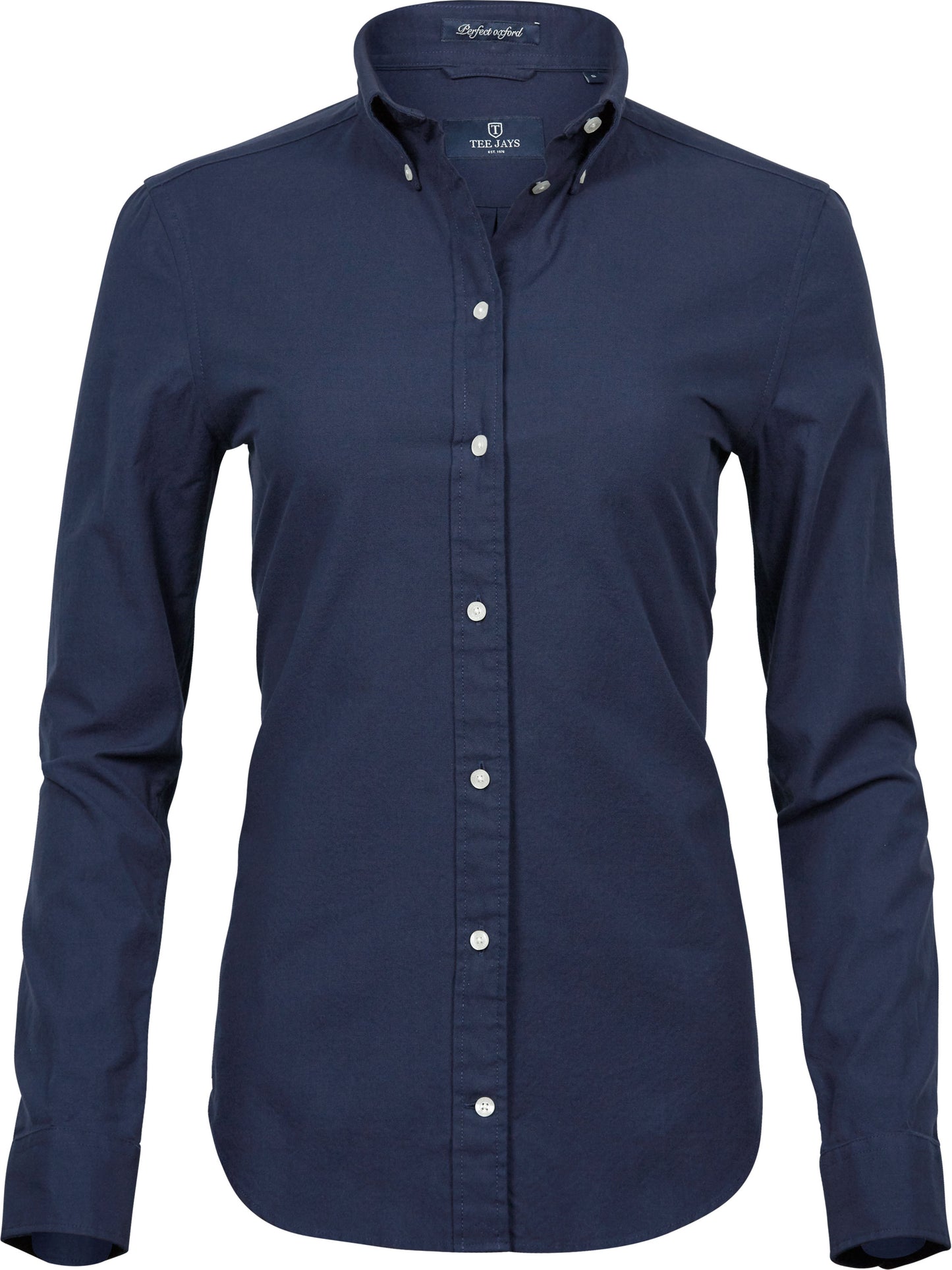 Brodert skjorte Dame Navy