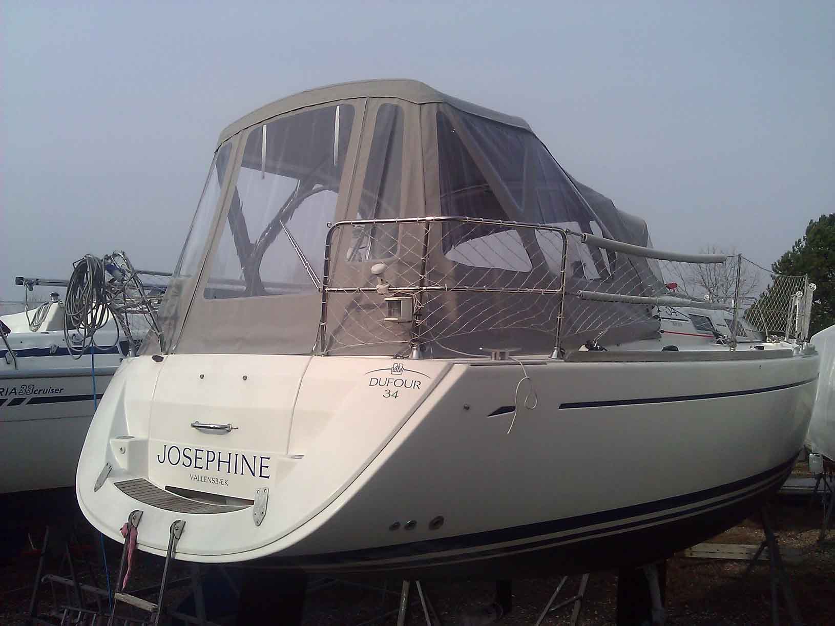 Dufour 34. Aufführung Cockpitverdeck Cockpitzelt