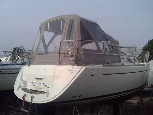 Dufour 34. Aufführung Cockpitverdeck Cockpitzelt