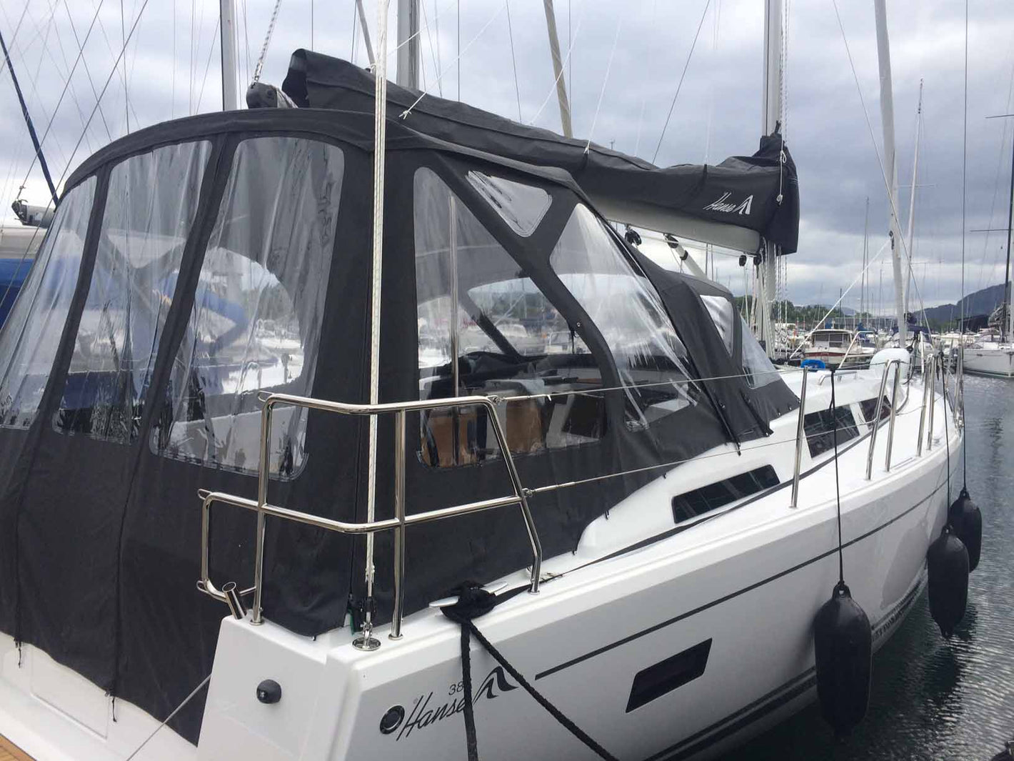 Boat canopies Sail cover Hanse 388