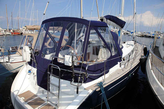 Beneteau Oceanis 423 Cockpit Enclosure XXL with new frames for NV Equipment sprayhood