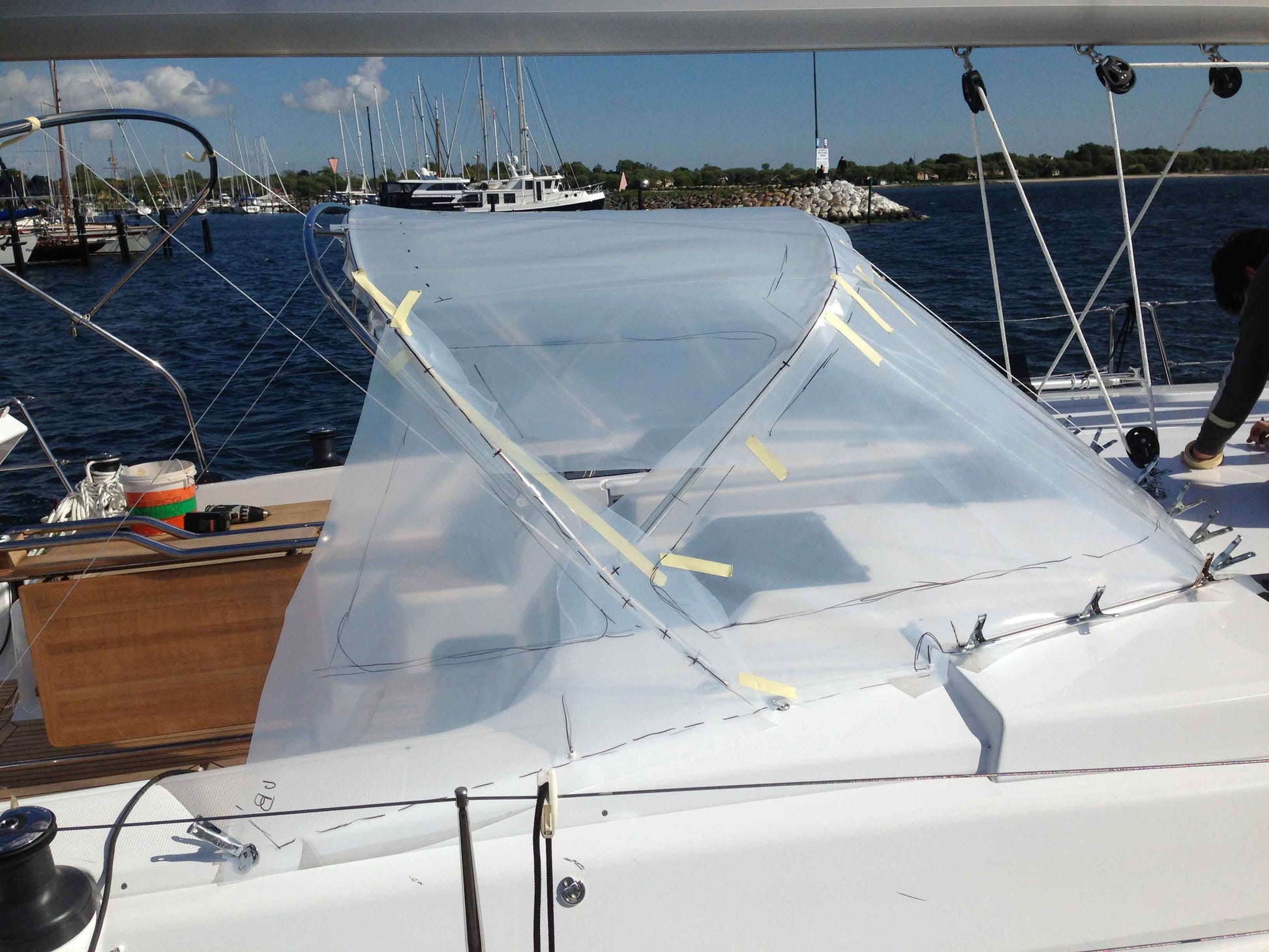 Hanse 455 sprayhood