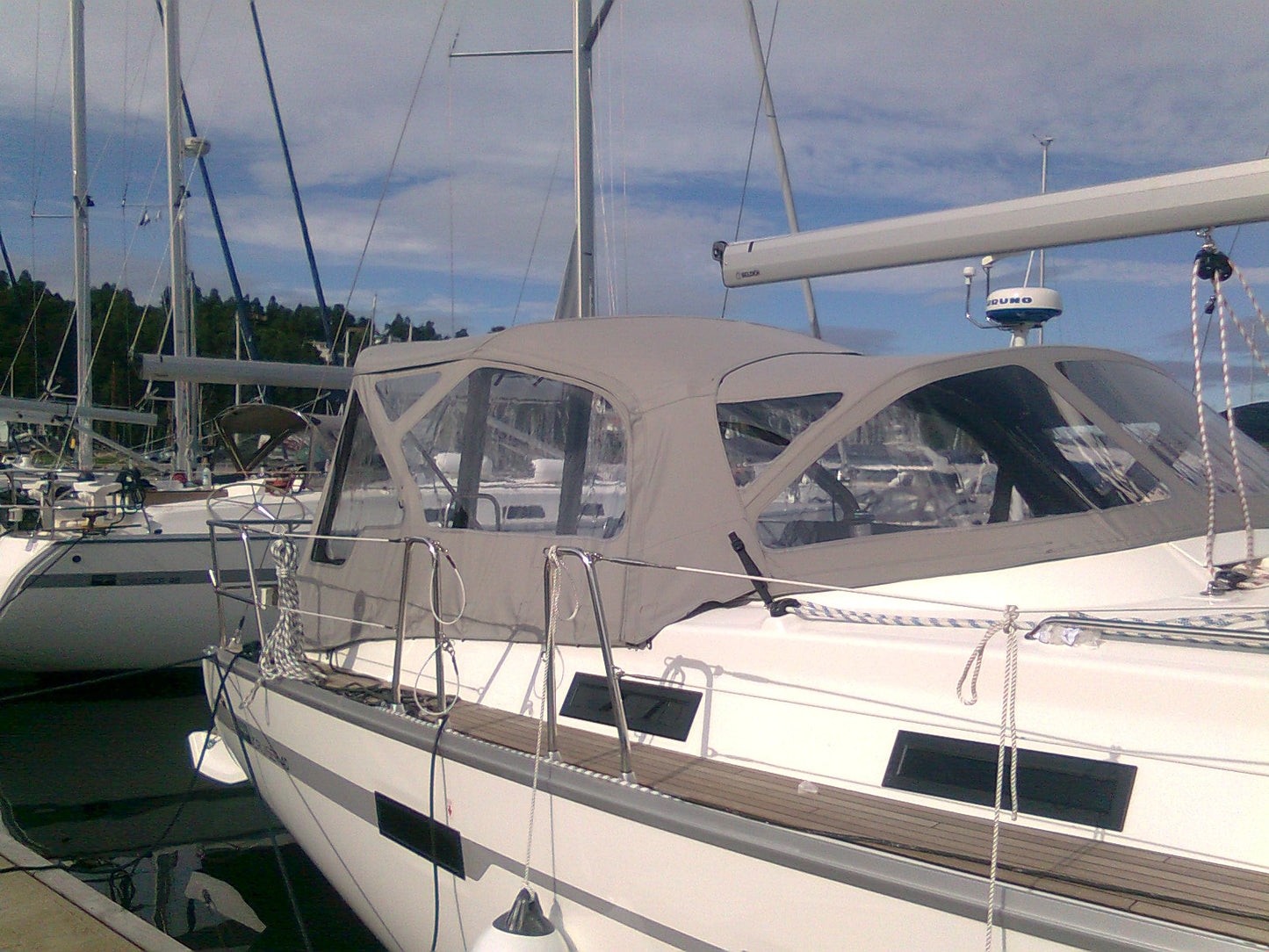 Bavaria 40 Cockpit-Vordach Cockpit-Zelt
