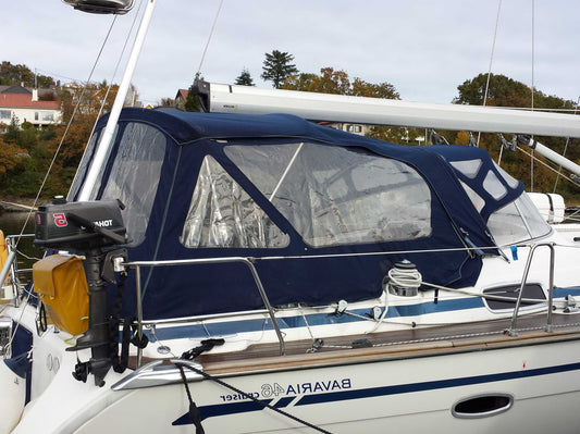 Bavaria 46 & 50 Sprayhood Model Year 04-08 for existing frames 060528 WINDOW