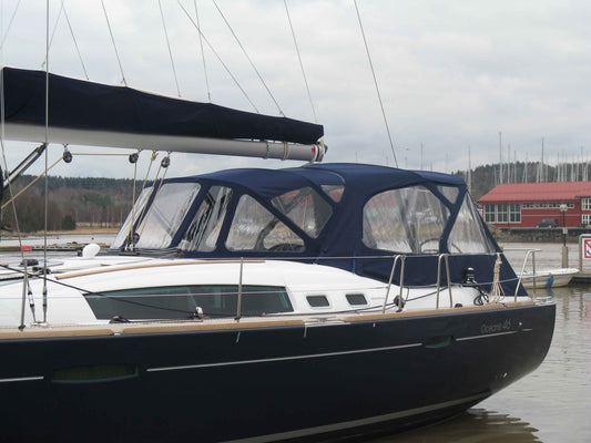 Beneteau Oceanis 46 Cockpit Enclosure XXL with new frames for T-Top sprayhood