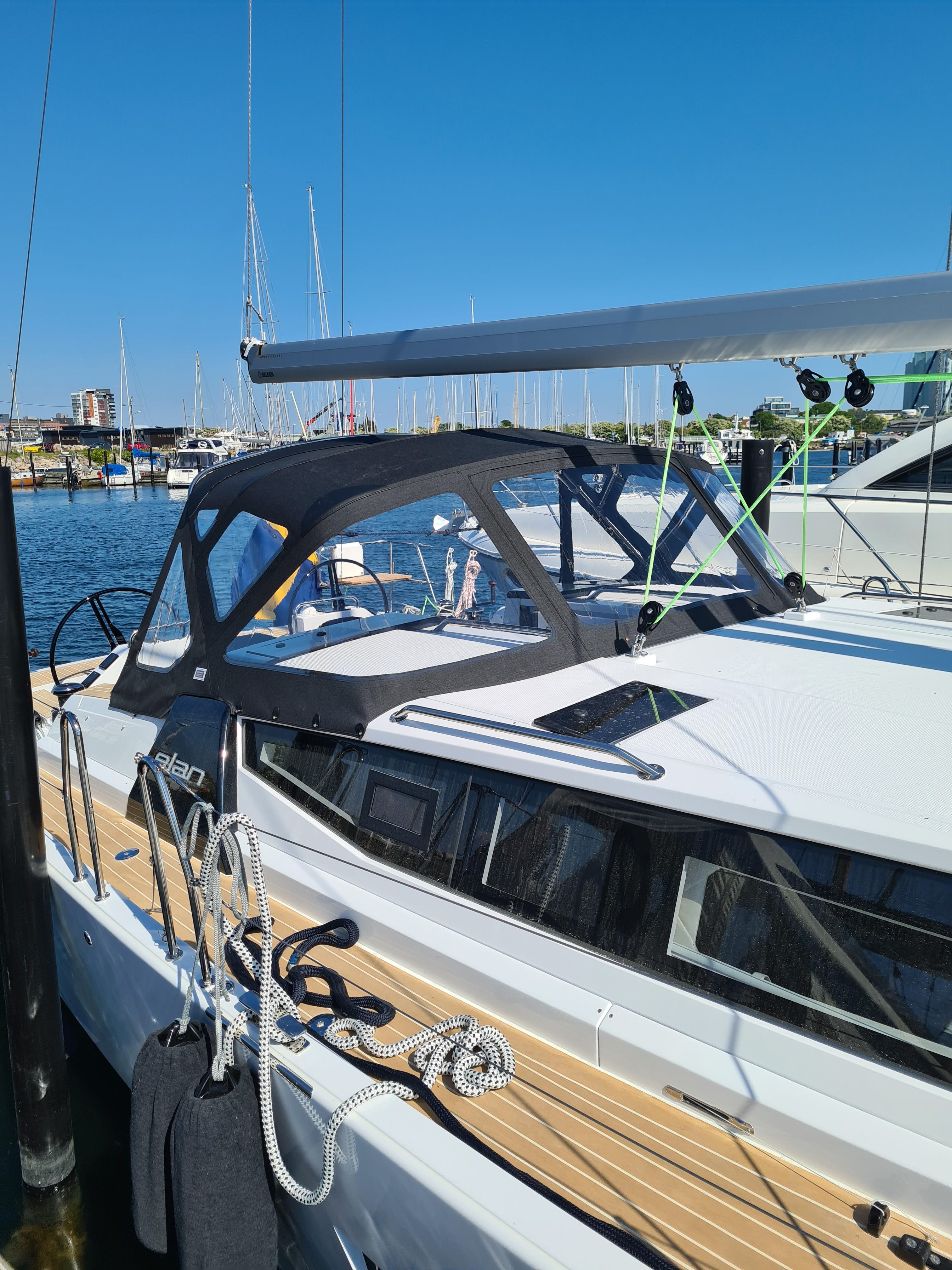 Boat canopies for sailboats and motorboats Elan GT5 boat canopy maker kapellmakeri