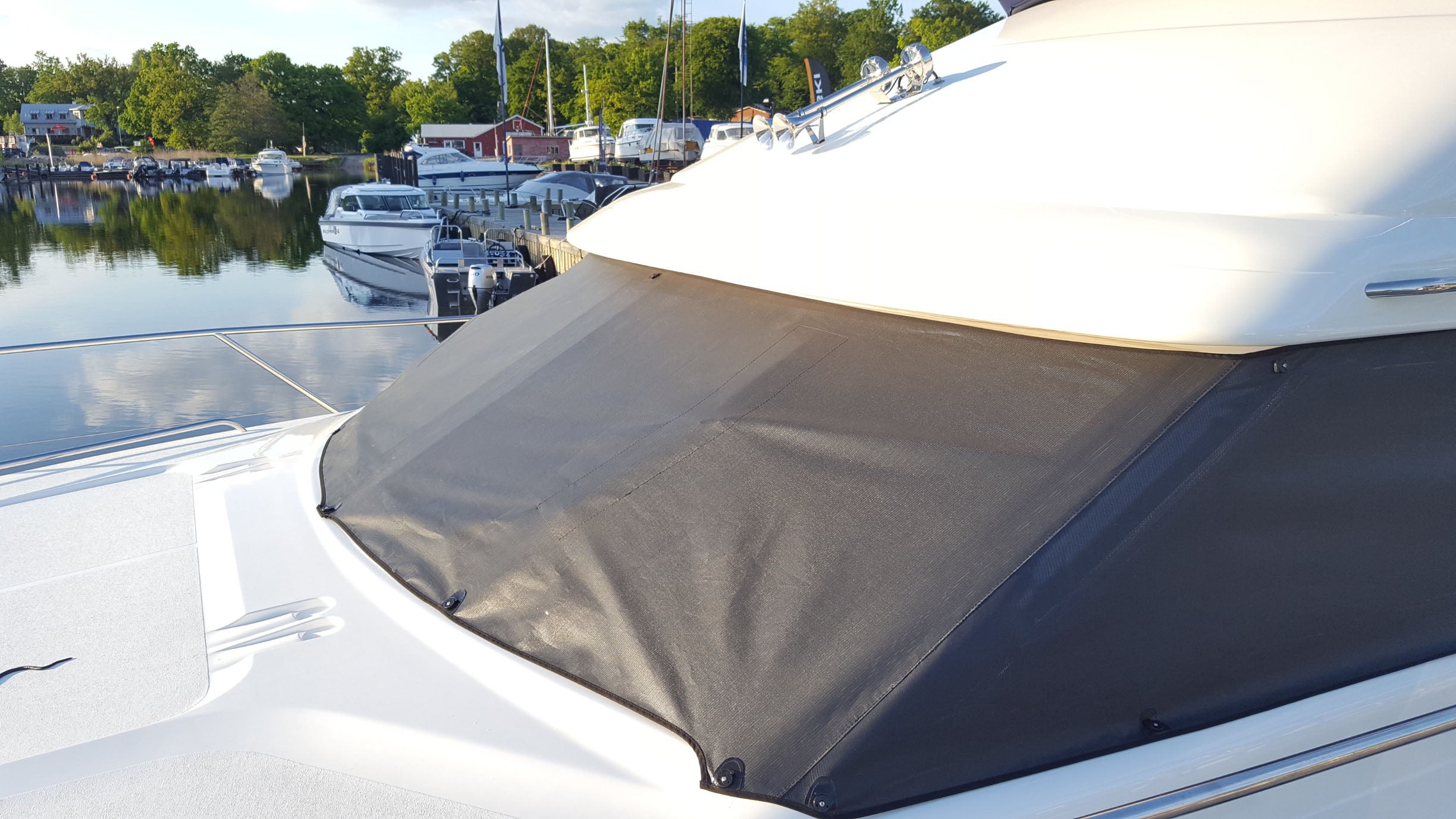 Boat canopies window protection princess