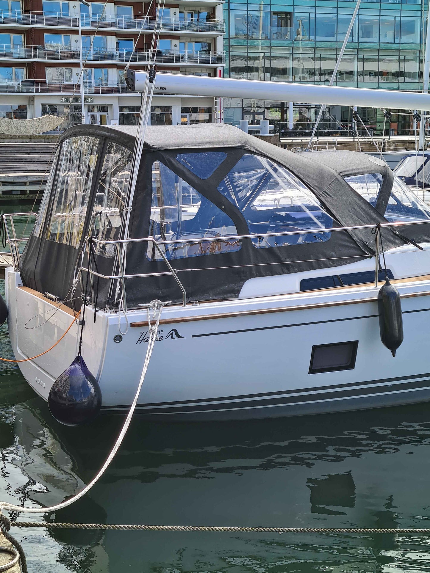Hanse 418 Cockpit Enclosure XXL befintliga frames 180321-30
