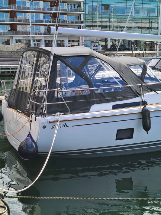 Hanse 418 Cockpit Enclosure XXL befintliga frames 180321-30