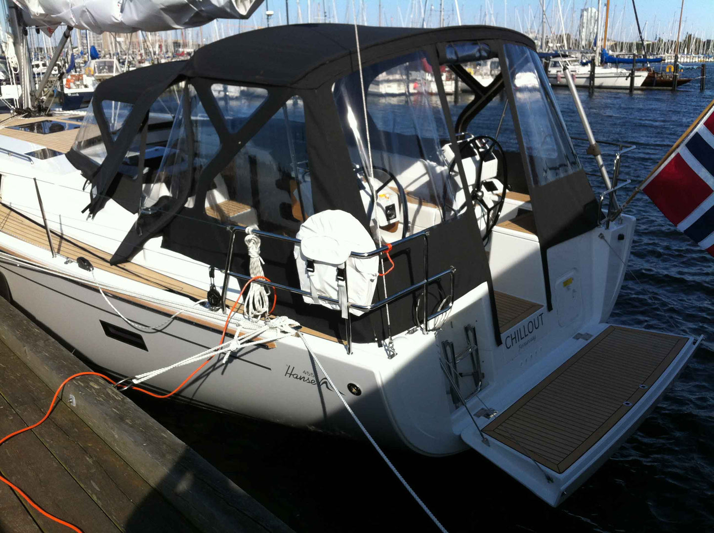 Hanse 455 Cockpitkalesje cockpittelt