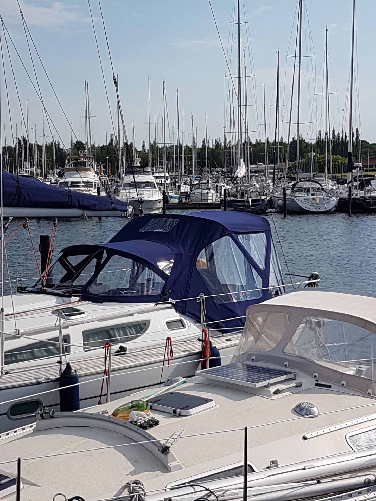 Jeanneau sun Odyssey 35 sprayhood Cockpitkalesje