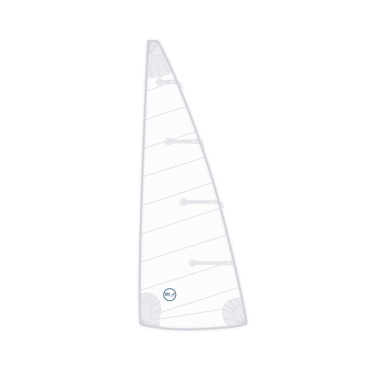 Cruising sail mainsail
