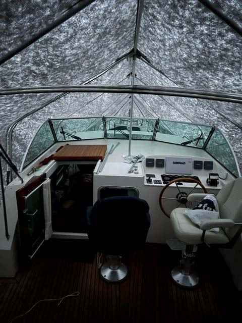 Winter Cover winter canopy with stand motorboat