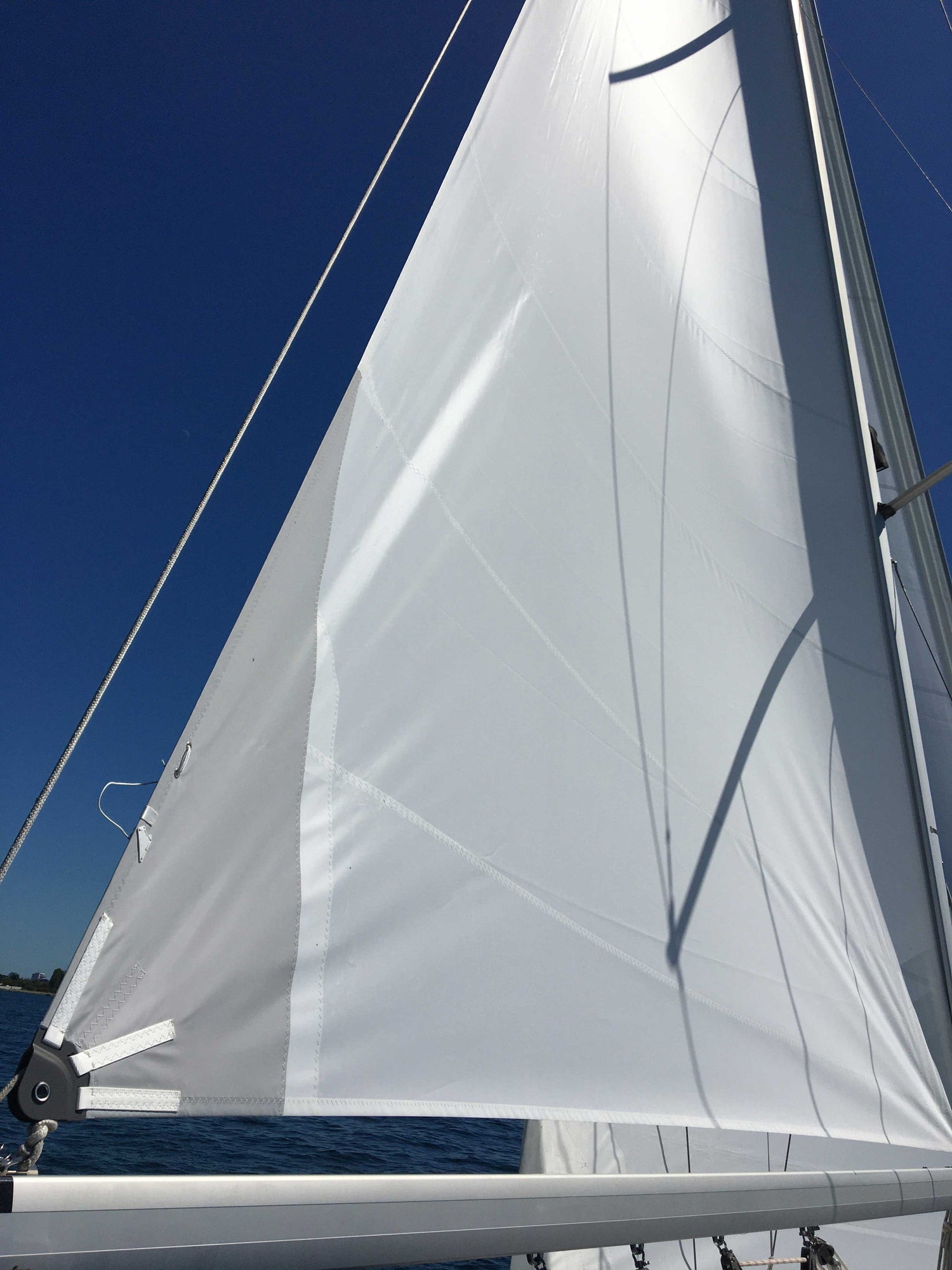 Cruising sail mainsail roller furler