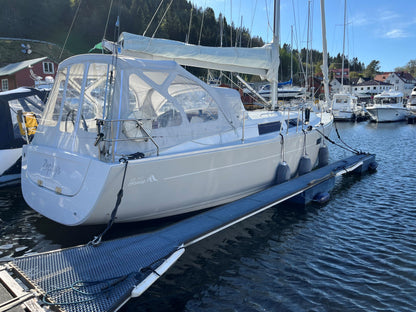 Hanse 400 2 Steuerräder Cockpitverdeck XXL mit neuen Bügeln