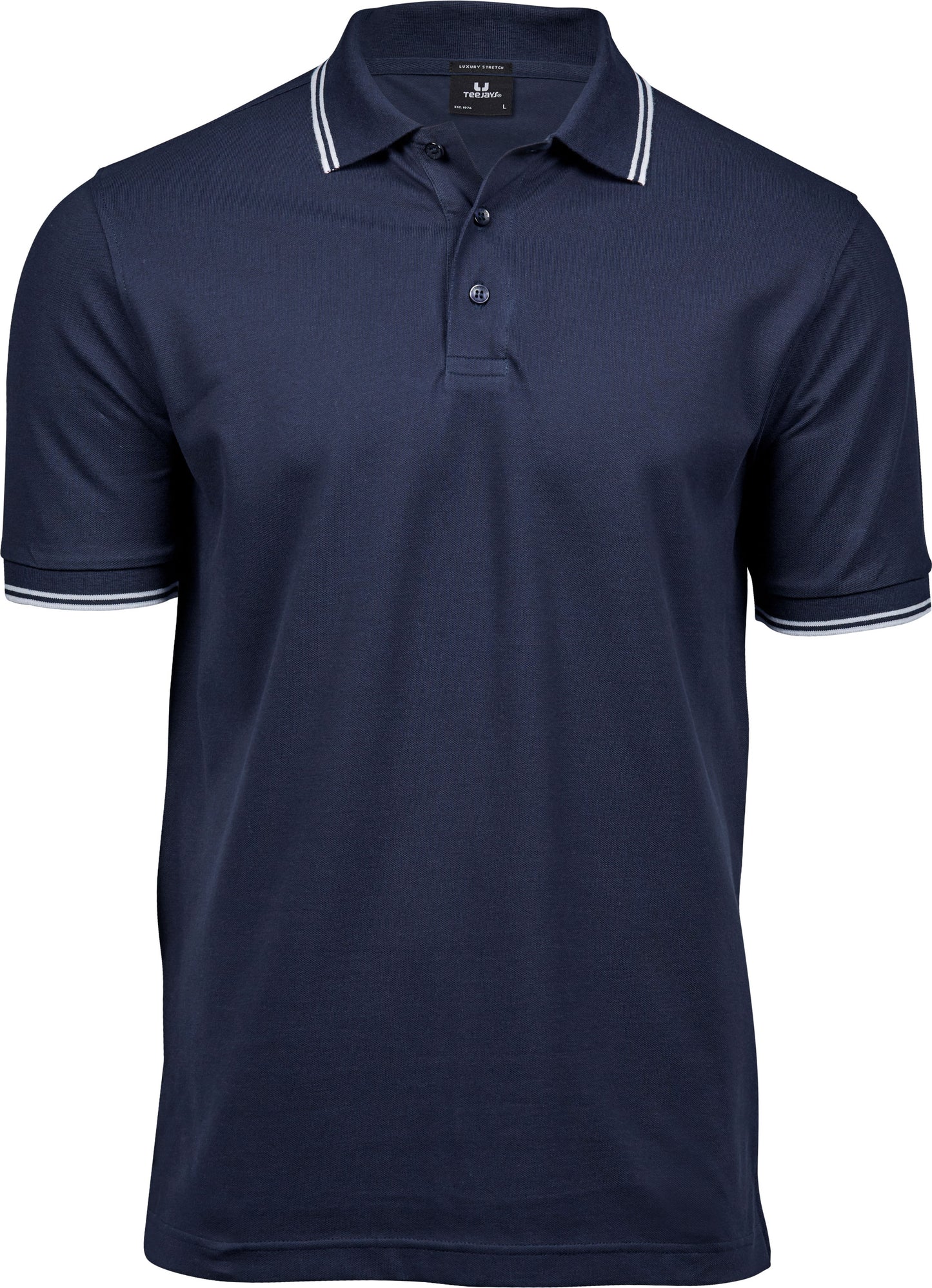 Brodert poloskjorte menn Navy