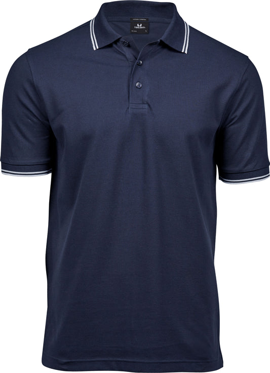 Men's Embroidered Pique Navy