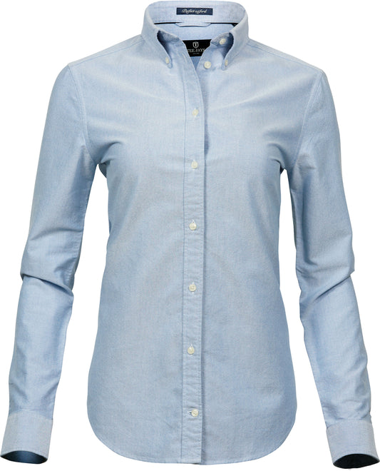 Embroidered Shirt Women Light Blue
