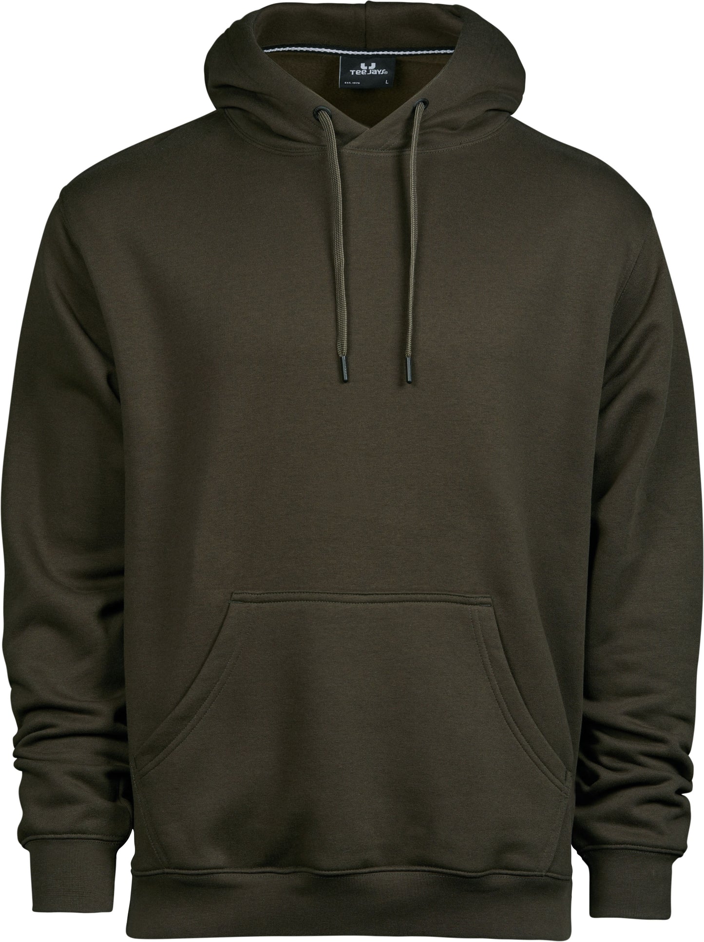Bestickter Hoodie Männer Dunkeloliv