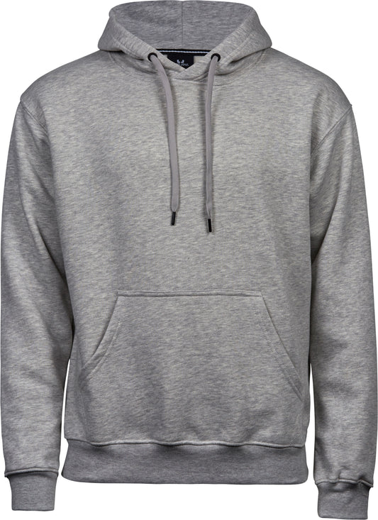 Broderad Hoodie Herr Heather Grey