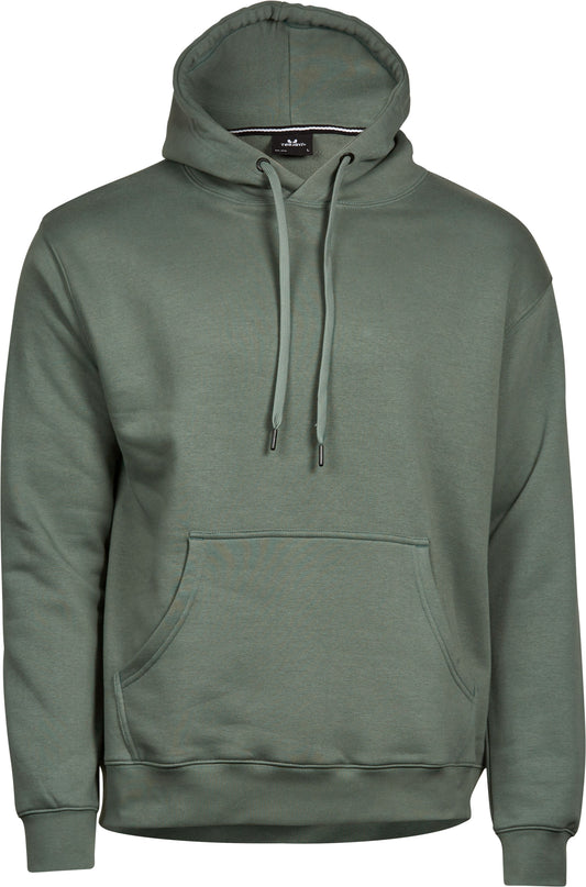 Broderad Hoodie Herr Leaf Green