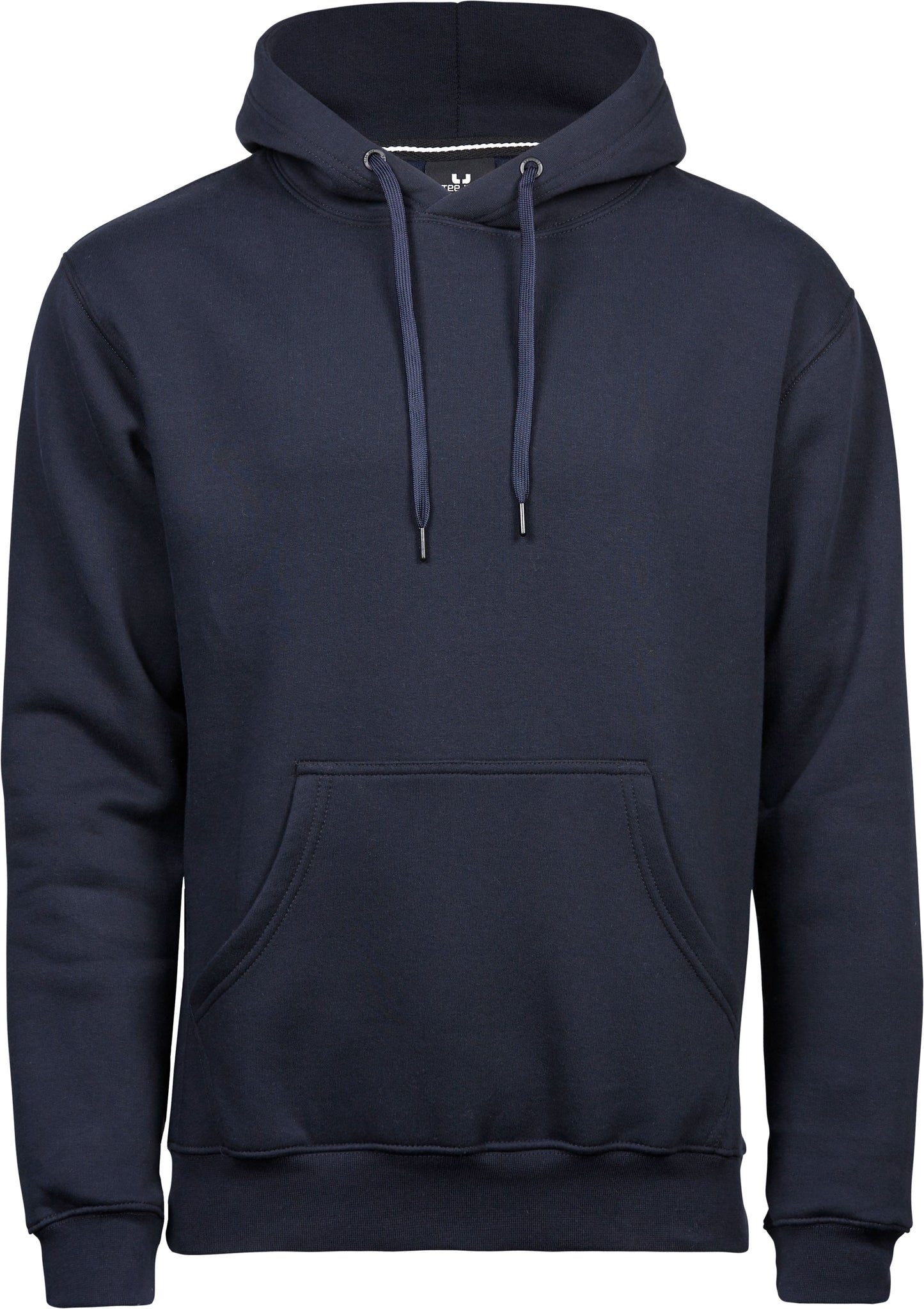 Embroidered Hoodie Men Navy