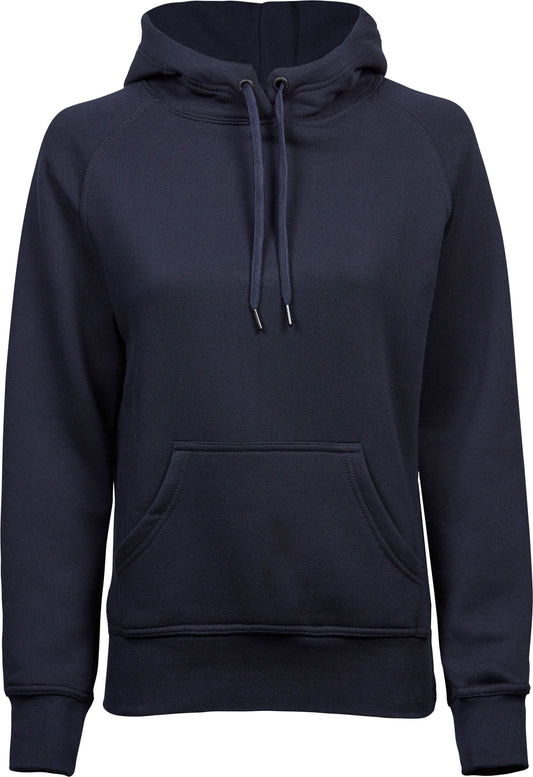 Broderad Hoodie Dam Navy