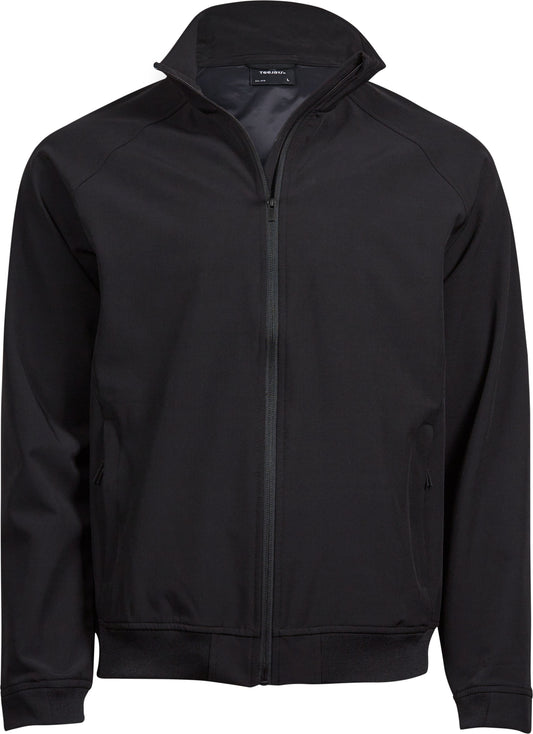 Embroidered Shell Jacket Unisex Black