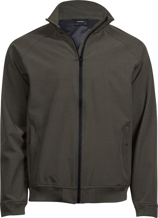 Embroidered Shell Jacket Unisex Deep Green
