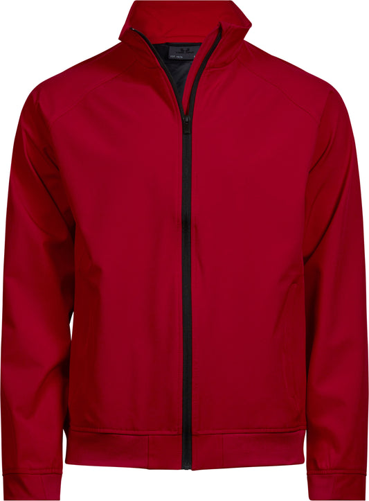 Broderet skaljakke unisex red