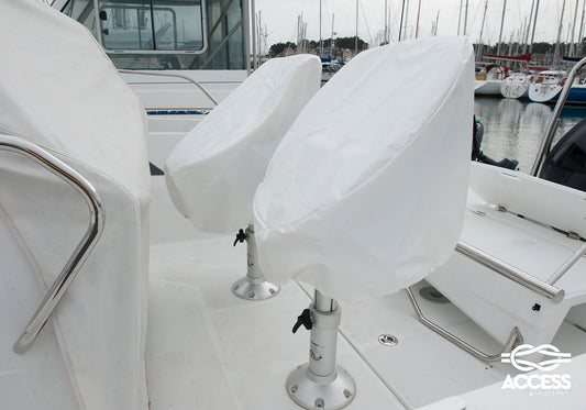 chair cover motorboat steering console