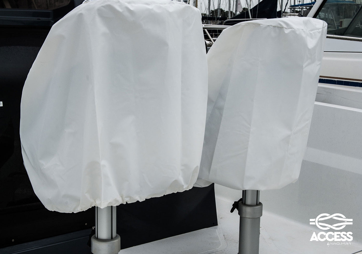 chair cover motorboat steering console