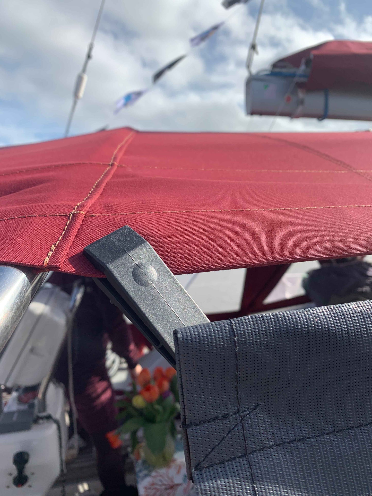 Sonnenschutz für das Bootscockpit Abdeckplane