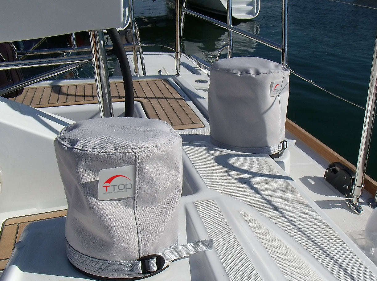 Sailboat winch protection t-top